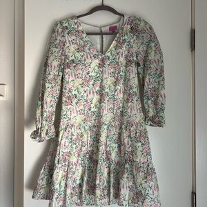 Miami Floral Print Dress - Pink and Green